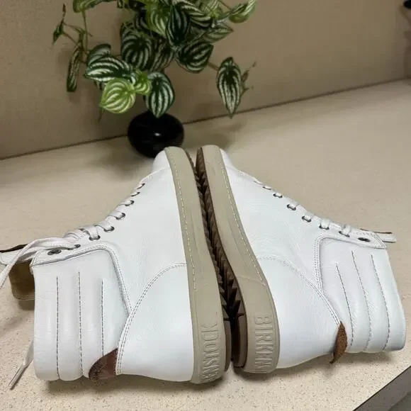 •VNDS• Birkenstock Women’s Bartlett Kids White Leather Shoes • EU40 - Picture 6 of 13